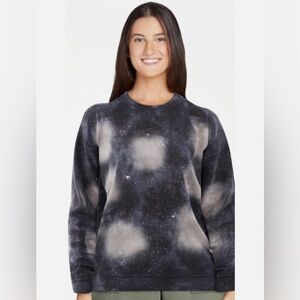 Black and White Galaxy Print Sweatshirt